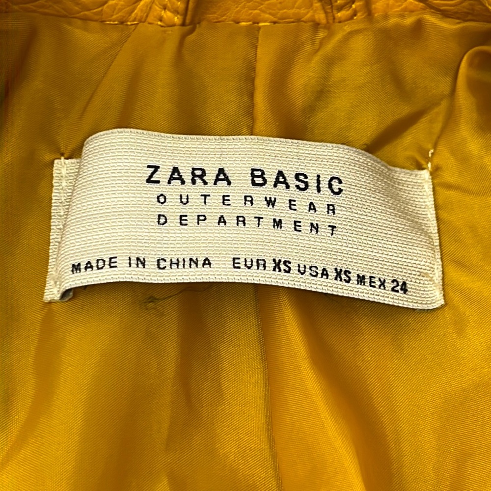 Zara Basic Mustard Orange Jacket - image 3